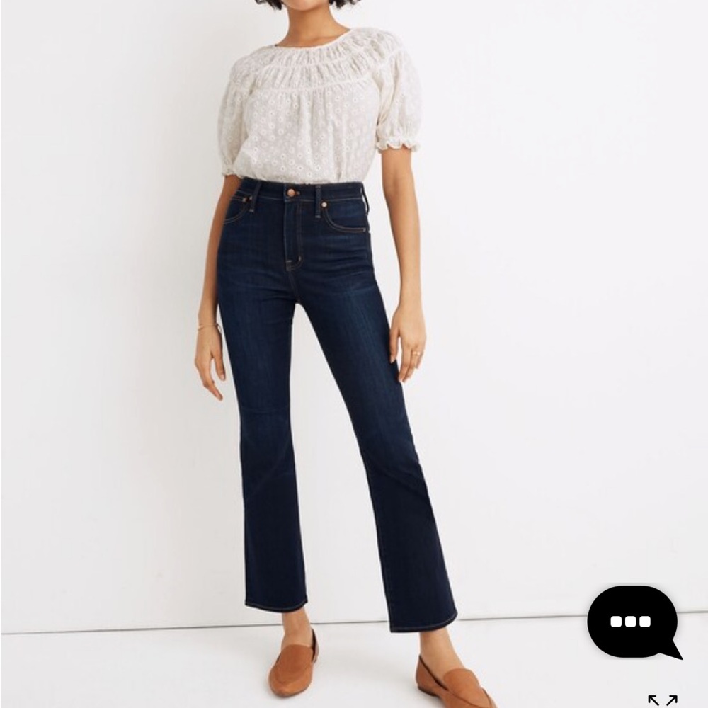NWOT Madewell Curvy Cali Demi-Boot Jeans in Larkspur Wash: TENCEL™ Denim-30T